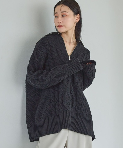 A part by（アパートバイ） ニット セーター フィッシャーマンニット