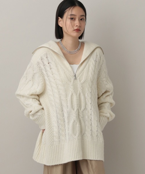 A part by（アパートバイ） ニット セーター フィッシャーマンニット