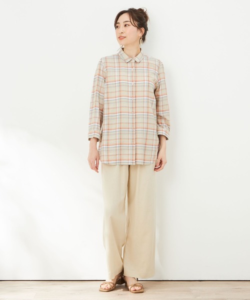 「DECOY SINCE 1981」 長袖シャツ 13号 オレンジ レディースの画像2