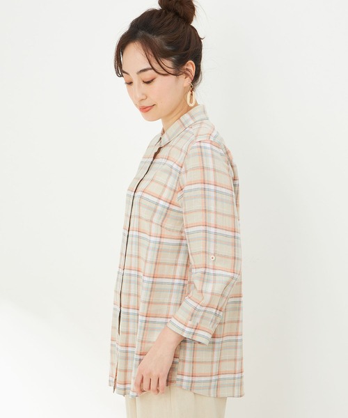 「DECOY SINCE 1981」 長袖シャツ 13号 オレンジ レディースの画像3