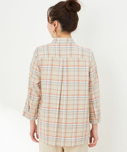 「DECOY SINCE 1981」 長袖シャツ 13号 オレンジ レディースの画像4