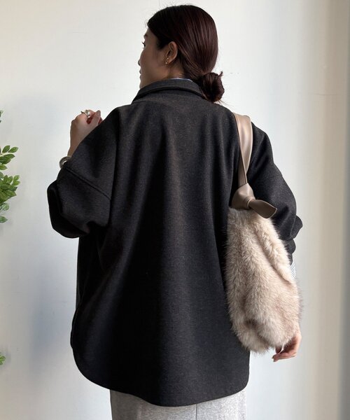 DouDou（ドゥドゥ） コート アウター 「WEB限定」ライトメルトンシャツ