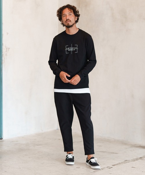 「CAMBIO」 イージーパンツ M チャコール メンズ_画像9