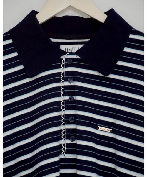 JUMELLE（ジュメロ） tシャツ マルチボーダーポロトップ レディース