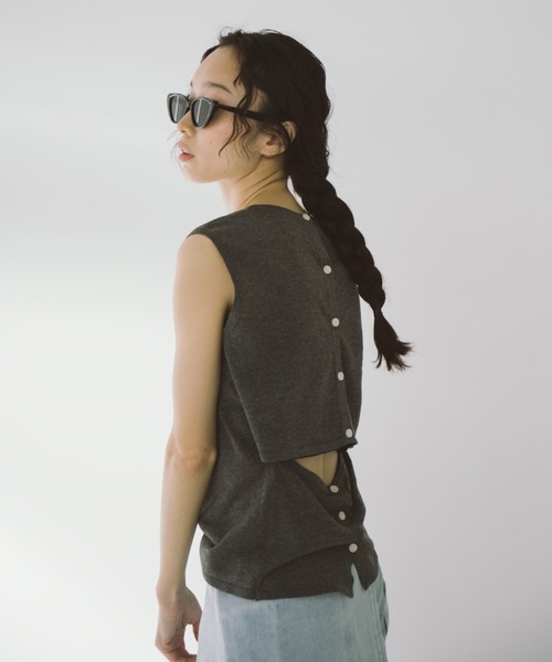 「duei」 半袖ニット FREE ライトグリーン レディース_画像3