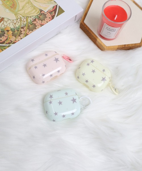 イヤホン ヘッドホン ウィッシュコア星柄ケース AirPods/AirPods Pro