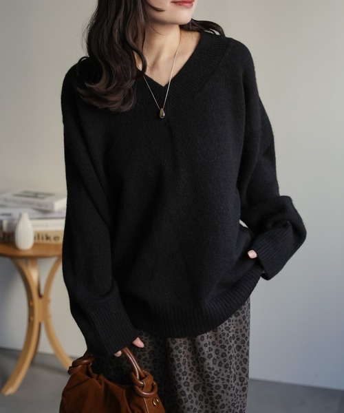 ap retro ニット セーター Vネックニットプルオーバー / ニット