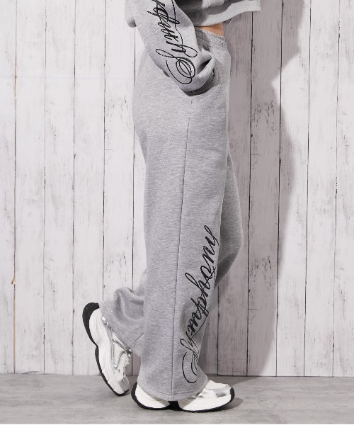 スウェットパンツ ジャージ 「筆記体ロゴ×裏起毛」セットアップ対応