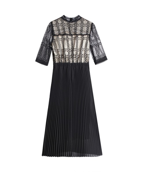 「DRESS PLUS」 半袖ワンピース S ブラック レディース_画像3