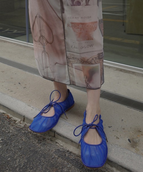 Ameri（アメリ） パンプス MESH RIBBON FLAT SHOES : ZOZOTOWN Yahoo