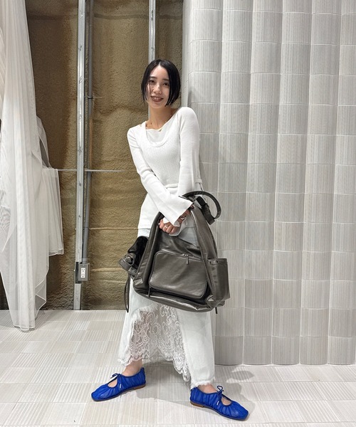 Ameri（アメリ） パンプス MESH RIBBON FLAT SHOES : ZOZOTOWN Yahoo