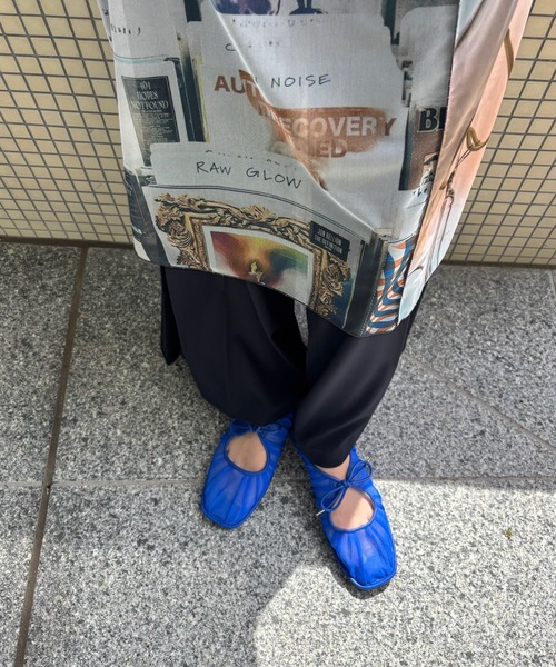 Ameri（アメリ） パンプス MESH RIBBON FLAT SHOES : ZOZOTOWN Yahoo