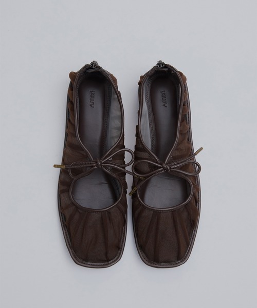 Ameri（アメリ） パンプス MESH RIBBON FLAT SHOES : ZOZOTOWN Yahoo