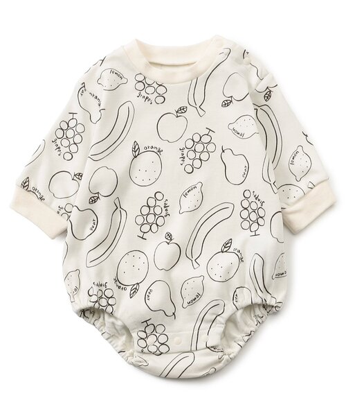 Ampersand（アンパサンド） ベビー服 ロンパース フルーツ柄ボディ
