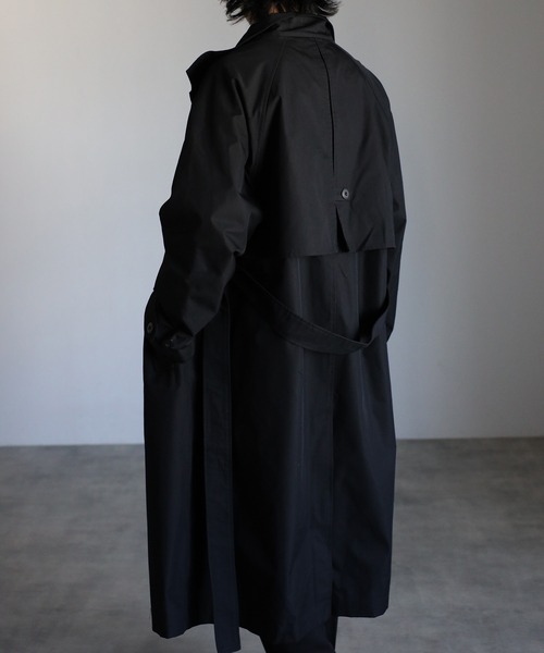 「CREARE -LINO-」 トレンチコート M ブラック メンズ_画像4