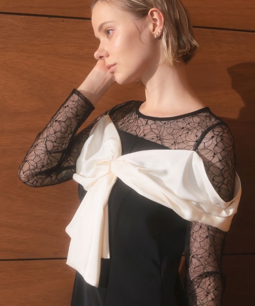 DONOBAN（ドノバン） ドレス 「ANDRESD」big ribbon dress 結婚式