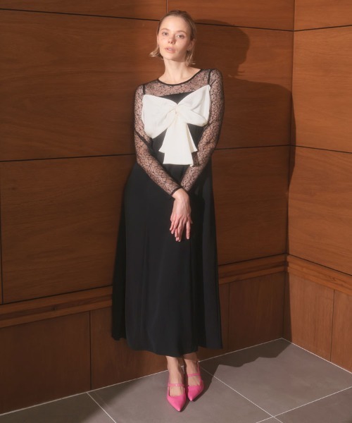 DONOBAN（ドノバン） ドレス 「ANDRESD」big ribbon dress 結婚式