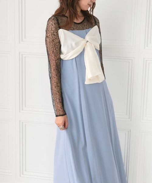 DONOBAN（ドノバン） ドレス 「ANDRESD」big ribbon dress 結婚式