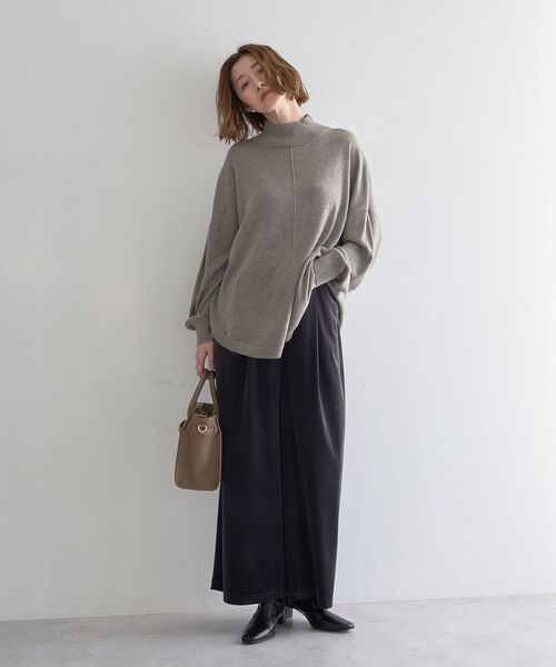 YECCA VECCA（イェッカヴェッカ） パンツ ベルテッドカルゼ起毛ワイド