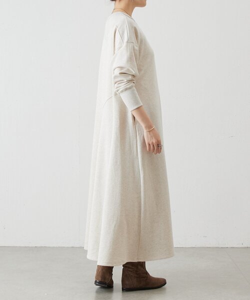 BEARDSLEY（ビアズリー） ワンピース 切り替え裏毛ワンピース