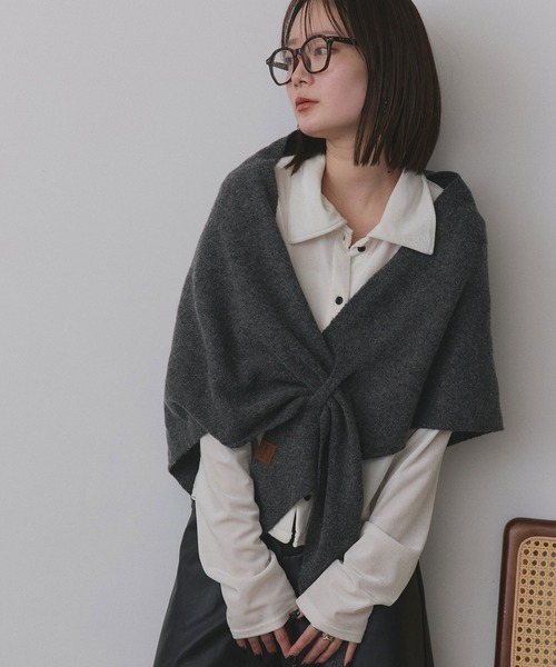 draw drawers ニットストール SENSE OF PLACE by URBAN RESEARCH ストール マフラー モチモチニット