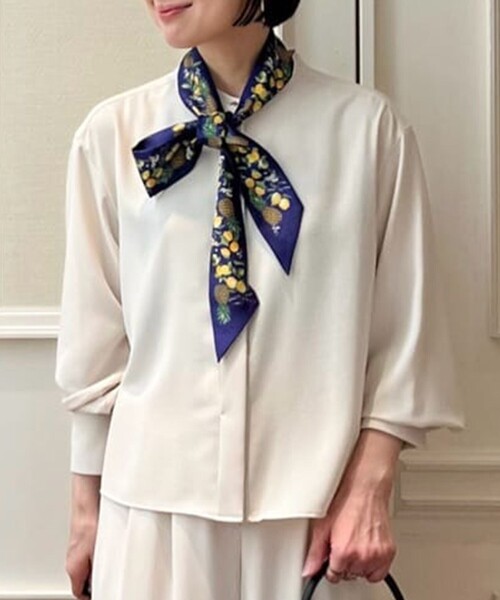 Ballsey＊コットンブラウス Ballsey（ボールジィ） ブラウス シャツ コットンシルクサテン タック