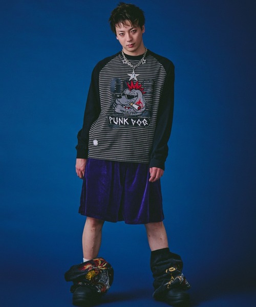 GALFY（ガルフィー） tシャツ 「GALFY」PUNK DOG ロンTEE