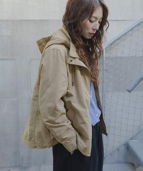バーバリーズ マウンテンパーカー ベージュ ノバチェック フード脱着可能 L URBAN RESEARCH Sonny Label ブルゾン ジャンバー 多機能マウンテン
