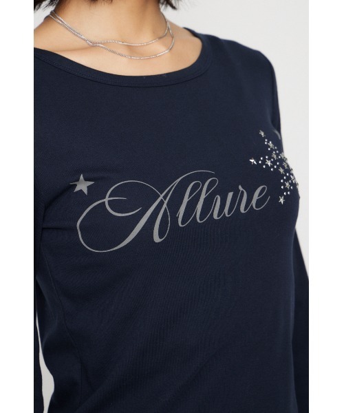 ラグアジェム　laguagem トップス　ネイビー LAGUA GEM（ラグアジェム） tシャツ STAR MOTIF PRINT トップス