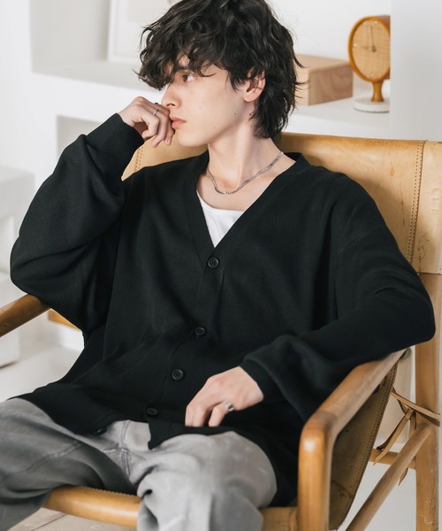 Schott グレー カーディガン Mサイズ MOHAIR KNIT CARDIGAN/モヘアニット カーディガン | Schott（ショット