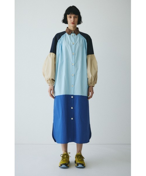 ENFOLD カラーブロック スウェットドレス ワンピース 36 HeRIN.CYE ワンピース Color block dress カラーブロックドレス