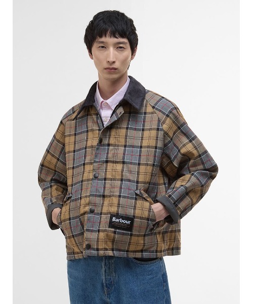【美品】Barbour 別注　トランスポート　サイズ40 チェック柄リバーシブル Barbour（バブアー） コート ジャケット 「TRANSPORT / トランスポート