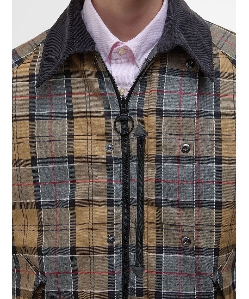 【美品】Barbour 別注　トランスポート　サイズ40 チェック柄リバーシブル Barbour（バブアー） コート ジャケット 「TRANSPORT / トランスポート