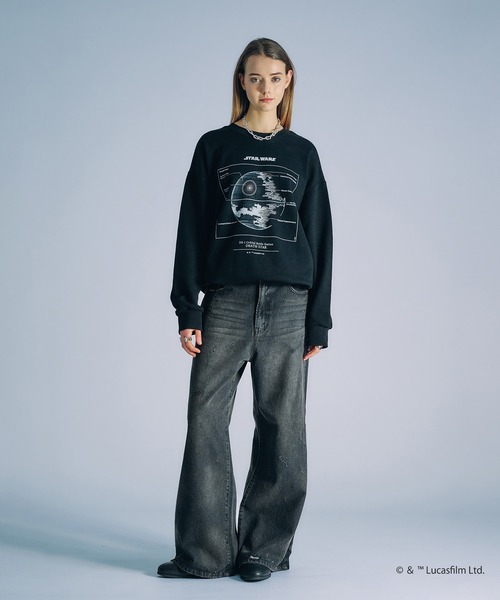 「selle glant」 スウェットカットソー LARGE ブラック メンズ_画像2