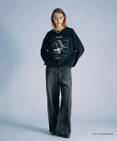 「selle glant」 スウェットカットソー LARGE ブラック メンズ_画像3