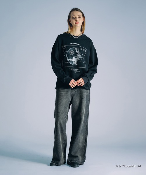 「selle glant」 スウェットカットソー LARGE ブラック メンズ_画像8