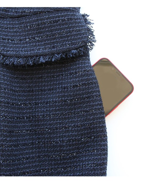 「RUIRUE BOUTIQUE」 ノースリーブワンピース L ライトグレー レディース_画像9