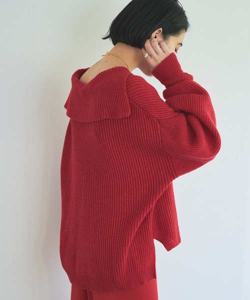 「Audrey and John Wad」 長袖ニット FREE パープル レディース_画像3