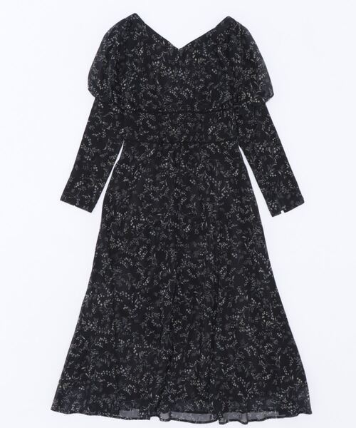 「MERCURYDUO」 長袖ワンピース MEDIUM ブラック レディース_画像3