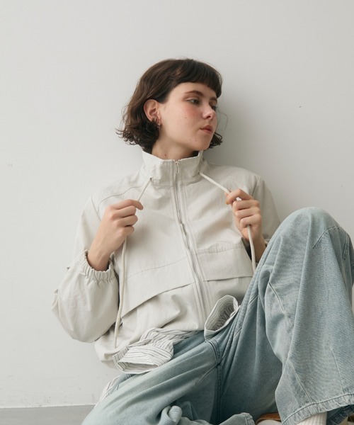 イギリス製　ハイネックジップブルゾン full/fill. ブルゾン アウター high neck zip bluson / ハイネック