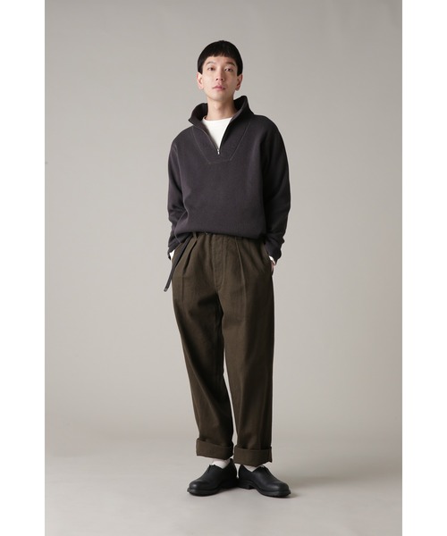 「MHL.」 長袖ニット LARGE チャコール メンズの画像