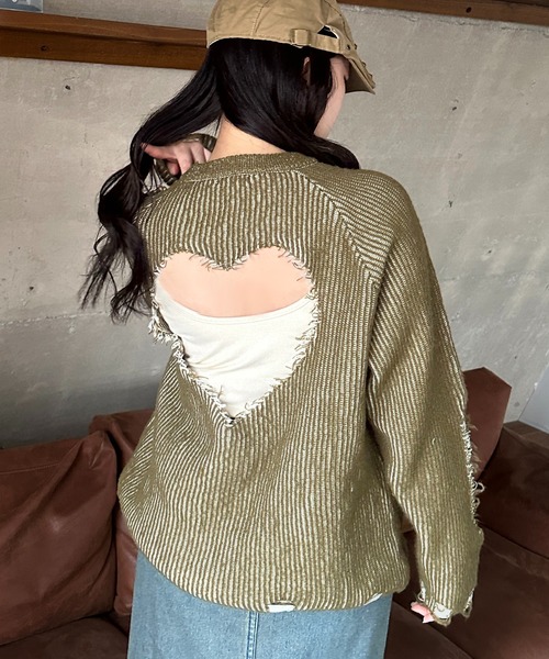 「apres jour mignon」 長袖ニット フリー グレー レディース_画像6