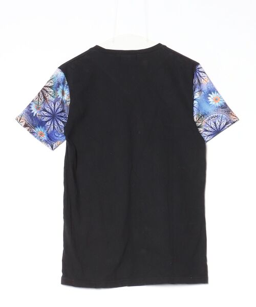 「REGIEVO」 半袖Tシャツ MEDIUM ブラック×レッド メンズ_画像2