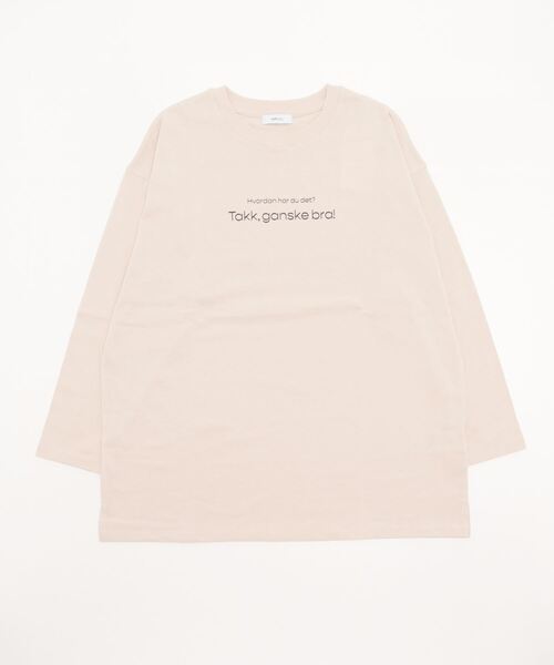 「SHIPS any」 長袖カットソー ONE SIZE ベージュ レディース_画像2