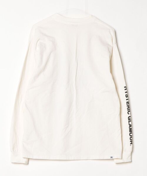 「HYSTERIC GLAMOUR」 長袖Tシャツ MEDIUM ホワイト メンズの画像