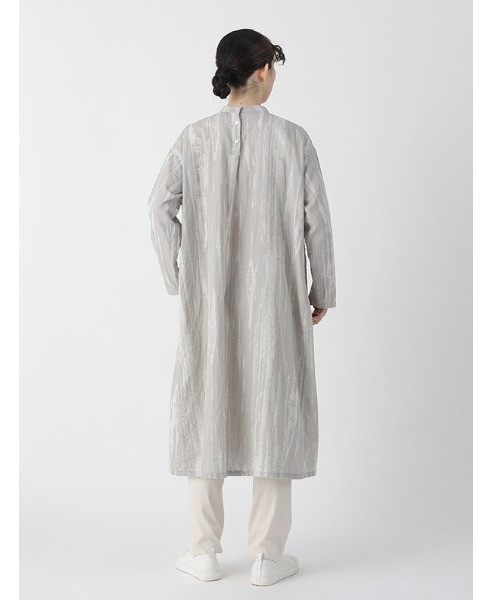 「Plantation」 長袖ワンピース M size ライトグレー レディースの画像