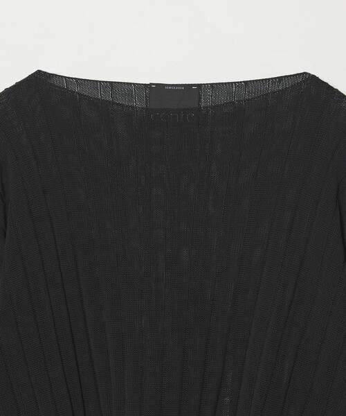 conte ニット セーター 「conte」ワイドリブ ボートネックニット