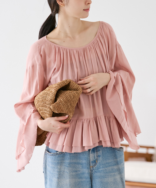 plage（プラージュ） ブラウス シャツ COTTON FRILLS ブラウス