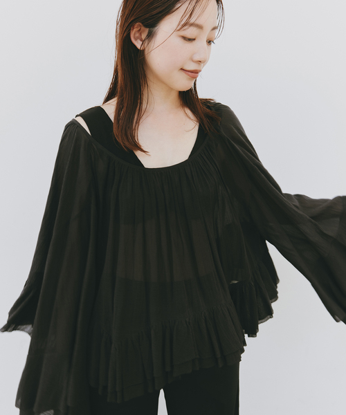 plage（プラージュ） ブラウス シャツ COTTON FRILLS ブラウス