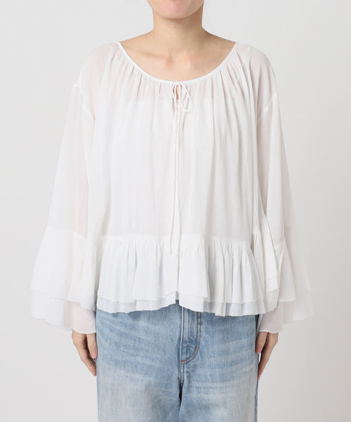 plage（プラージュ） ブラウス シャツ COTTON FRILLS ブラウス